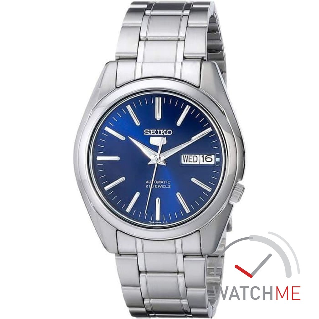 Jam Tangan Seiko 5 SNKL43 Automatic Blue Dial 30m Stainless Steel Original Bergaransi