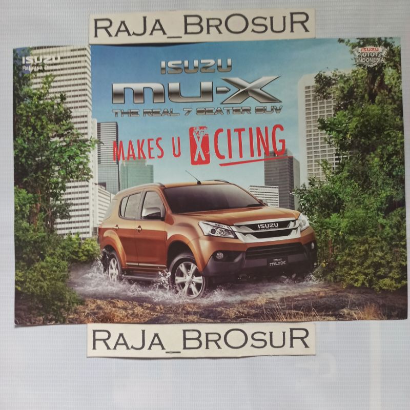 Poster brosur Isuzu MU-X MUX