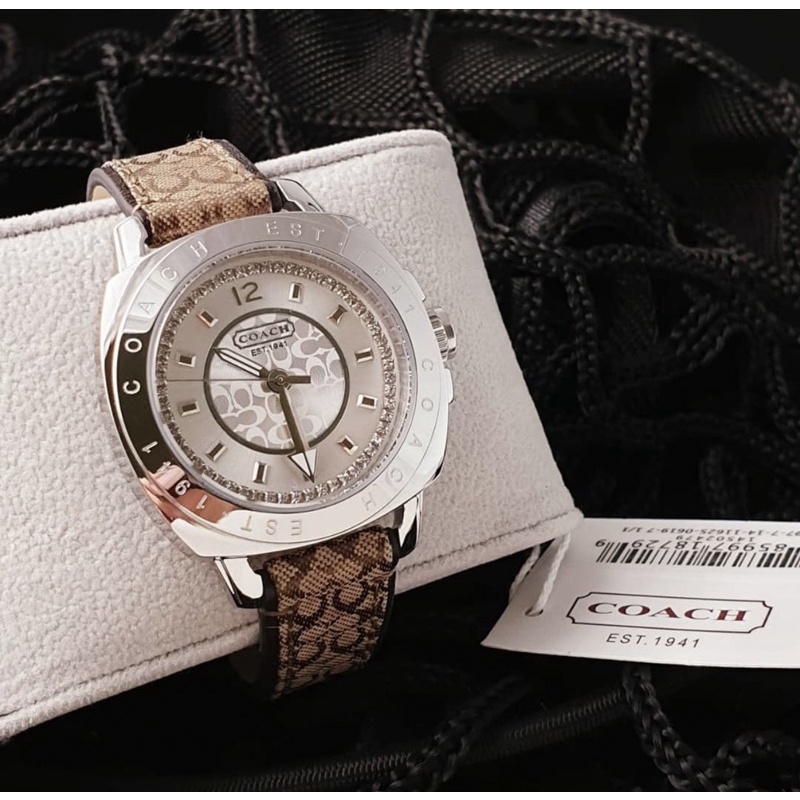 Jam Tangan Coach Strap kulit Original