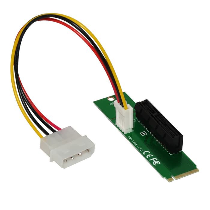 M2 to PCI-e 4x M Key M.2 Port to PCI Express Adapter LM-141X