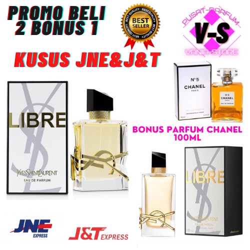 PROMO BELI 2 BONUS 1 PARFUM WANITA MURAH YSL LIBRE 90ML BISA COD