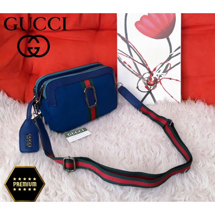 KT Tas Slempang Import Murah Branded Premium Kado Cantik Fashion GUCCI MURAH