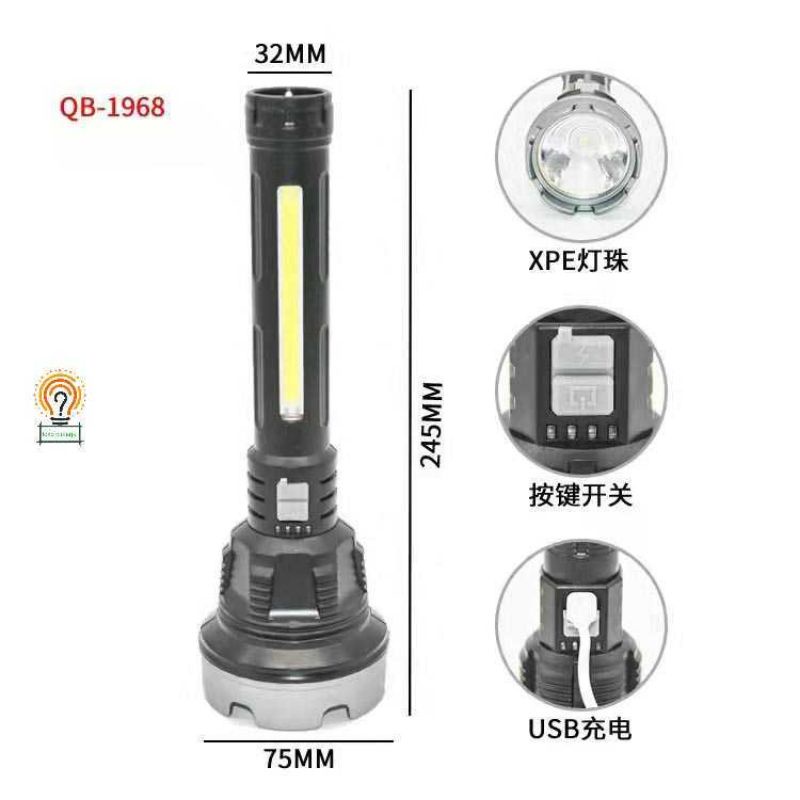 Senter COB USB Charging / Flashlight Senter Super Terang QB 1968 &amp; BL 830