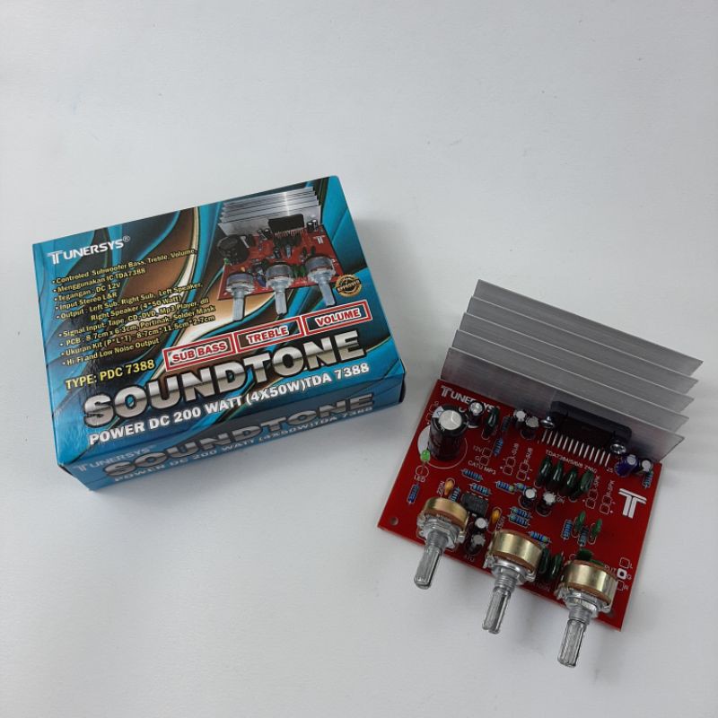 KIT POWER AMPLI SOUNDTONE TDA7388 200WATT DC12V