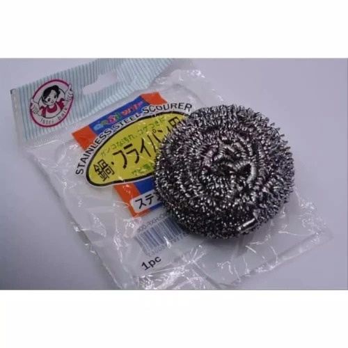 Sabut Cuci Piring Stainless - Sponge Wajan Kawat Spons Kawat - Spon Kawat Cuci Piring Steelwool Scourer Sabut Kawat Cuci Piring Jumbo 50 gr