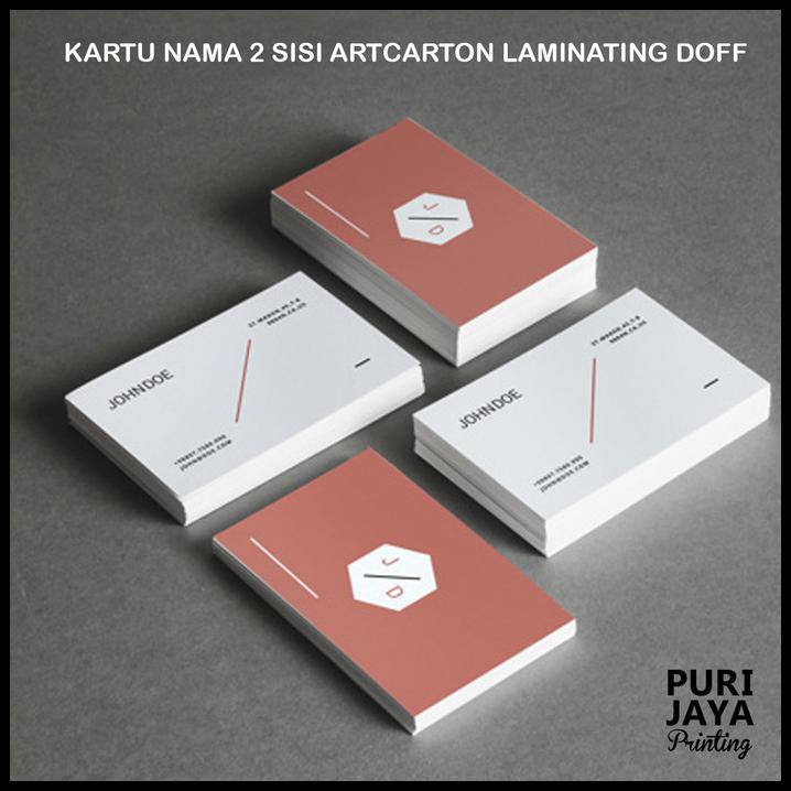 

Kartu Nama / Namecard Cetak 2 Sisi Laminating Doff - Non Laminating