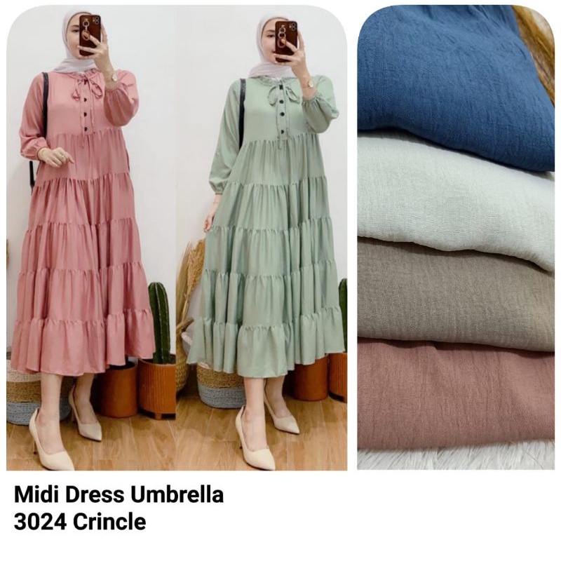 Jual Midi Dress crinkle mayung original ...