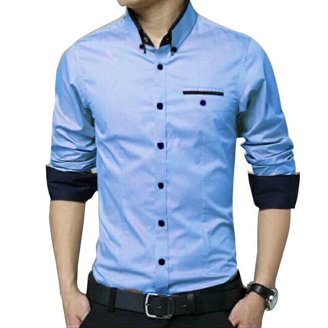 Kemeja Pria KARSSON / Bahan Katun / Lengan Panjang / Kemeja Polos [ Size M L XL ]
