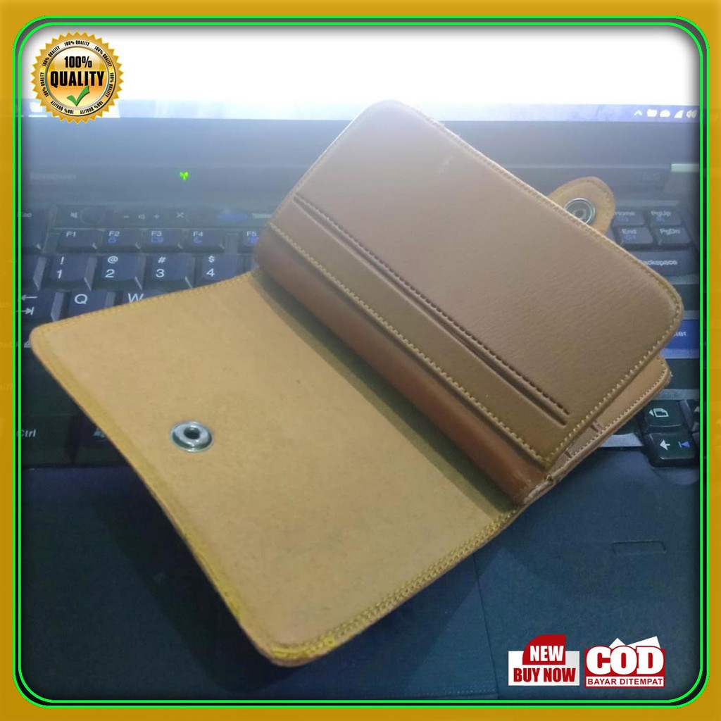 AMT Fashion Dompet Pria 3/4 Berdiri Bahan Kulit sintetik terbaru