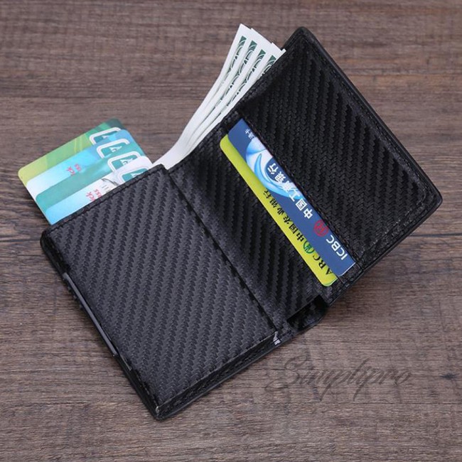 Dompet Pria Keren Anti RFID Premium Card Holder Modern Wallet