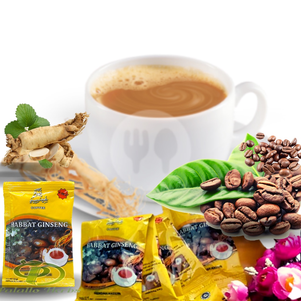 

Kopi Habbat Ginseng El Iman 5 in 1 Coffee / Kopi Rendah Kafein Habbat Gingseng ELIMAN