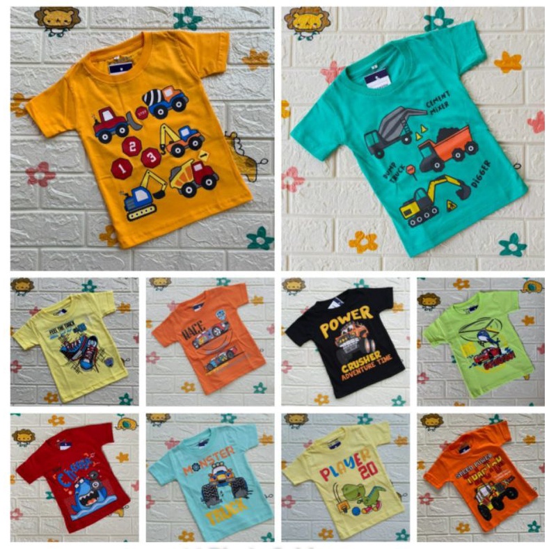 Kaos Anak Laki Laki oshkosh motif premium size 2T - 20T / Kaos Oshkosh Anak Laki Laki Premium Murah 2T 4T 6T 8T 10T 12T 14T 16T 18T 20T