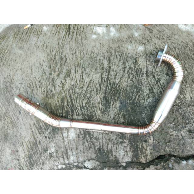 leher knalpot full cacing power boom scorpio z