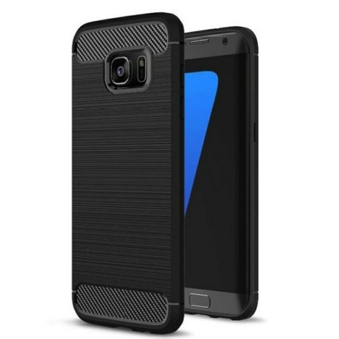 CASE SLIM FIT CARBON IPAKY SAMSUNG GALAXY S7 SAMSUNG GALAXY S7 FLAT SOFTCASE - FA