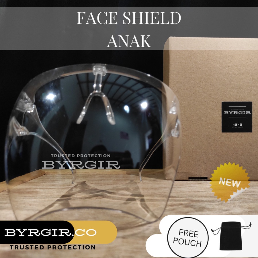 face shield glass faceshield kacamata terbaru nagita rafi ahmad bening transparan fullface akrilik