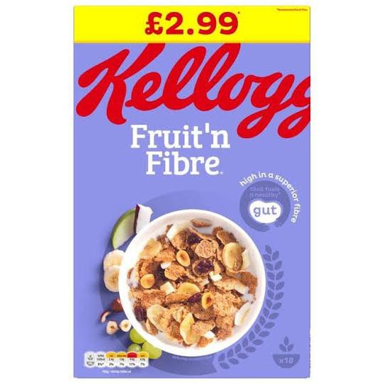 

Kellogg's fruit and fibre cereal