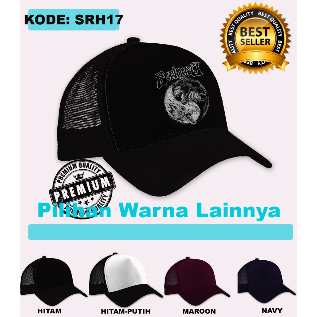 Topi seringai / trucker distro premium seringai srh17