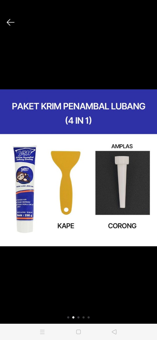 Wall Mending Ointment Cream Dempul Tembok Dinding Retak White Wall Repair