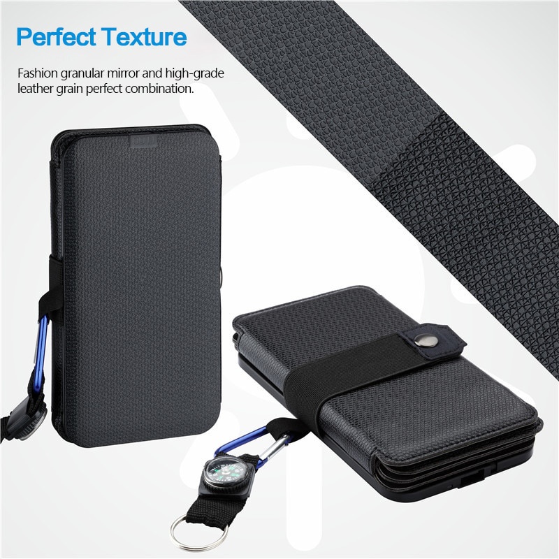 Charger tenaga matahari Solar Panel Portable 5 Folding USB Port 9W 5V HP mobil handphon aksesoris Charging phone Portable Solar Panel Charger Foldable 10W Solar Charger 5V 2A USB Output Folding Solar Panels For Mobile Phones Outdoor Camping