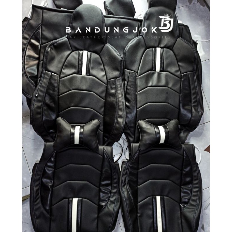 Sarung Jok Mobil Avanza Xenia Calya Sigra Rush Terios Mobilio cover jok kulit sintetis sporty