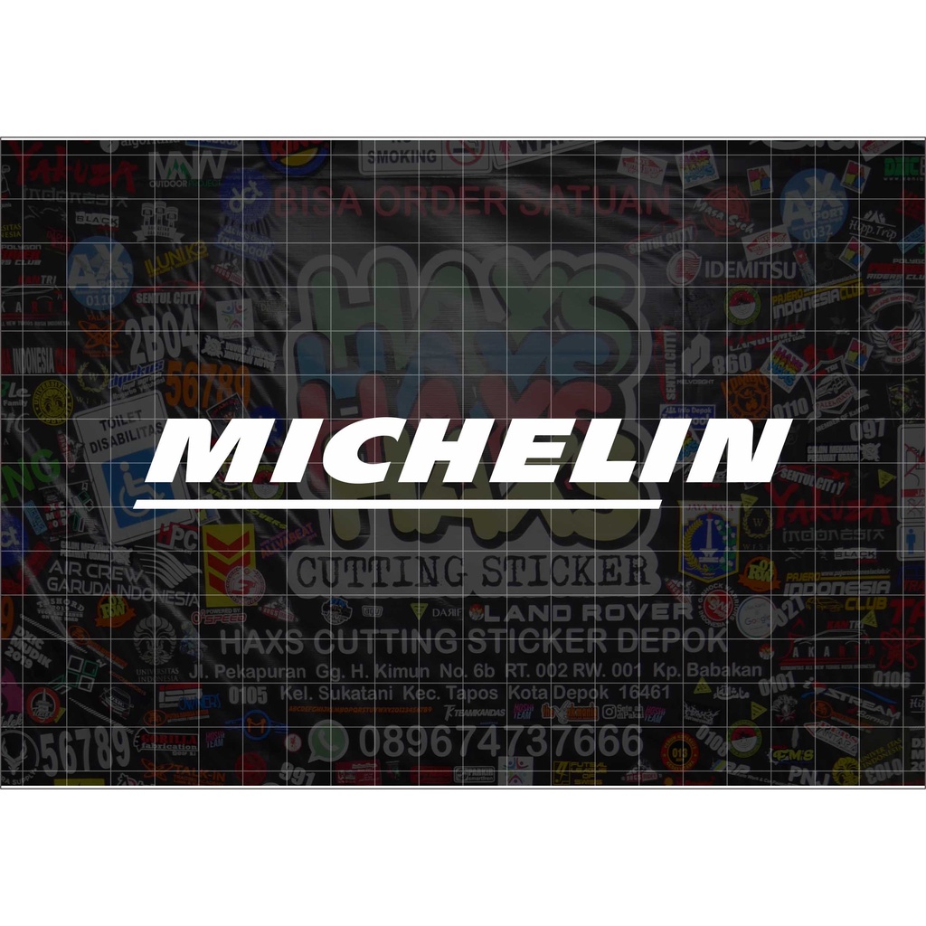 Cutting Sticker Michelin Ukuran 15 Cm