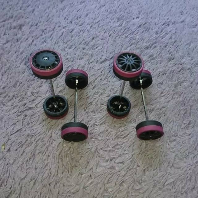Tamiya ban bubut sto 2 warna superhard maroon medium