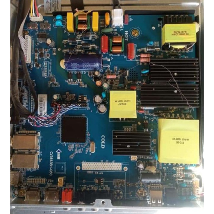 MB/ MAINBOARD MESIN TV LED POLYTRON MODEL/TIPE PLD50S883 PLD 50S883