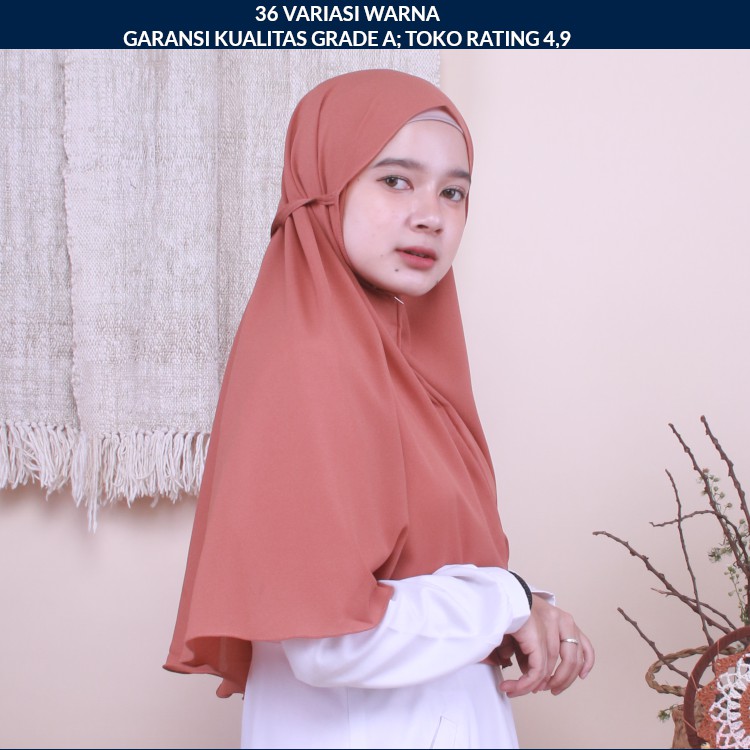 Bergo Maryam Hijab Instan Bahan Diamond Crepe Premium Jilbab Instan Murah - Bagian 2