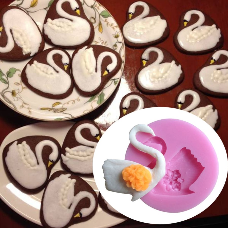 3D Silicon Mold Fondant Cake Decoration - Swan