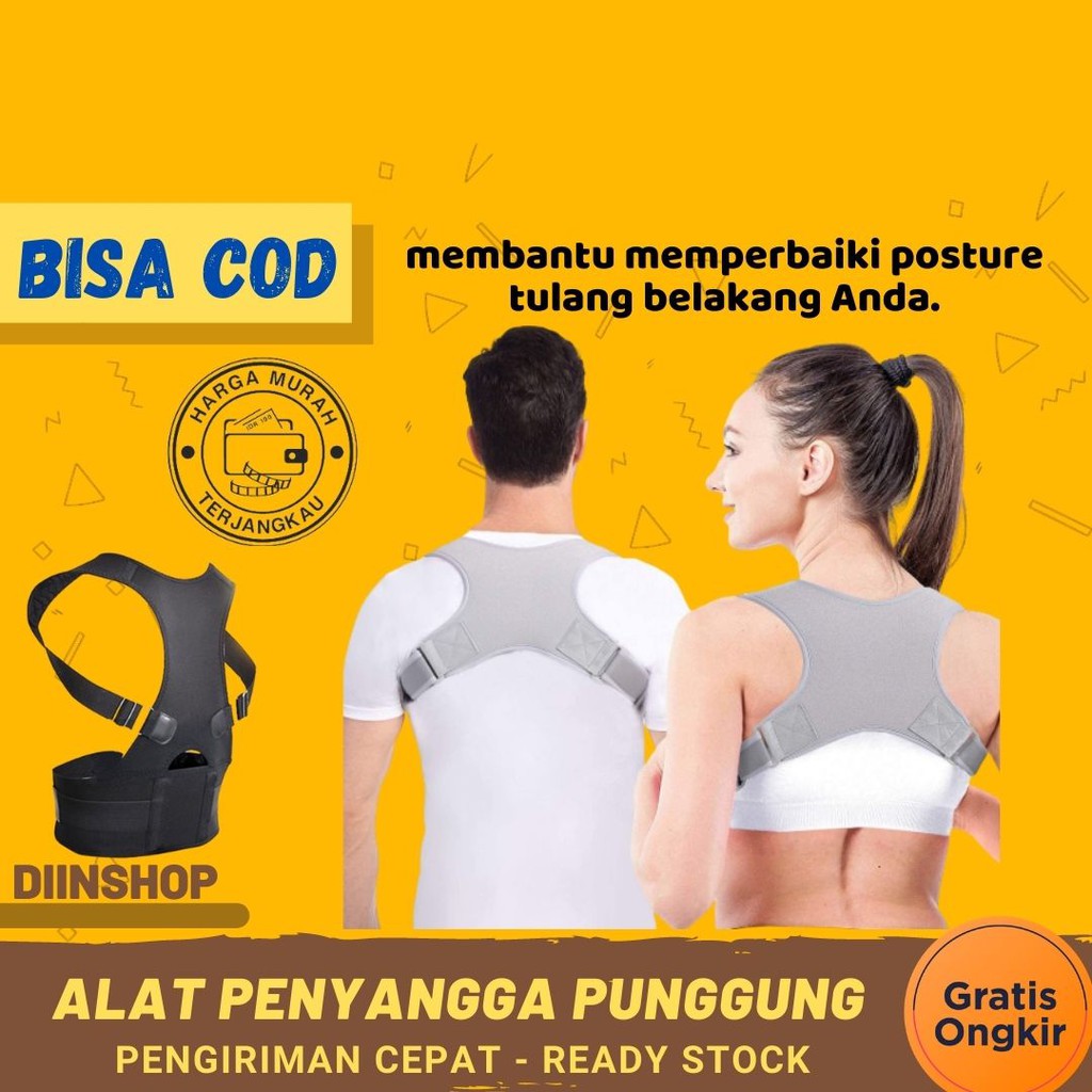 (Original) Back Posture Corrector Penyangga Tulang Punggung BRACE PLUS ALAT PENYANGGA PUNGGUNG
