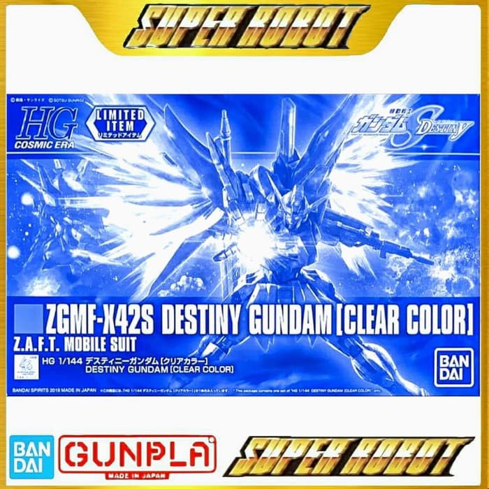 BANDAI HG Destiny Gundam [Clear Color] - HGCE REVIVE Limited Ver