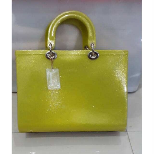 Furla box kuning glitter