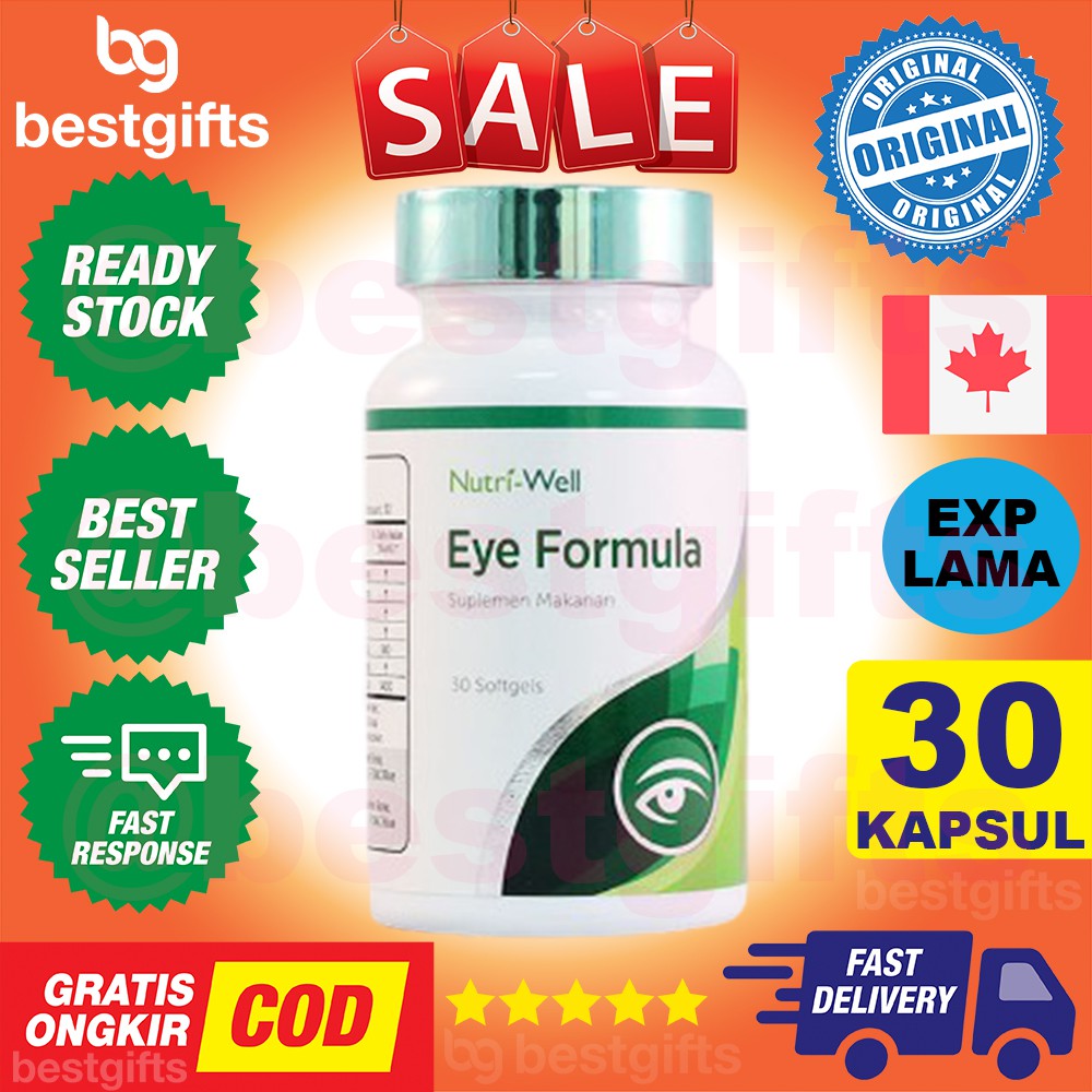 NUTRIWELL NUTRI WELL EYE FORMULA KESEHATAN MATA KERING LELAH CEGAH RADANG KATARAK MAKULA 30 KAPSUL