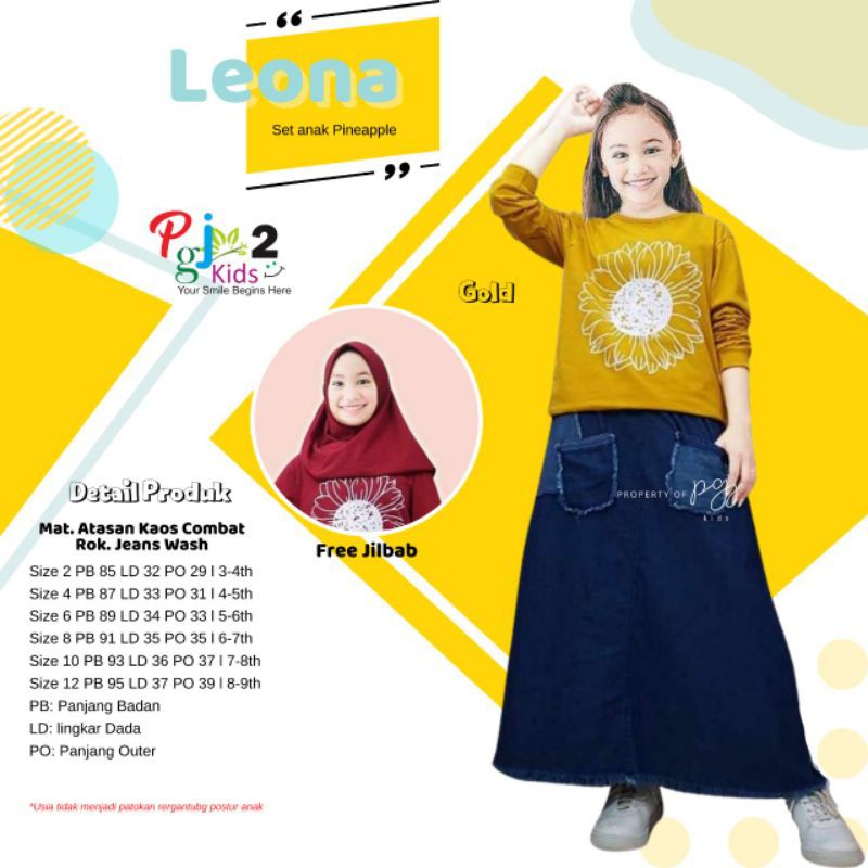 LEONA set rok anak by pgj kids