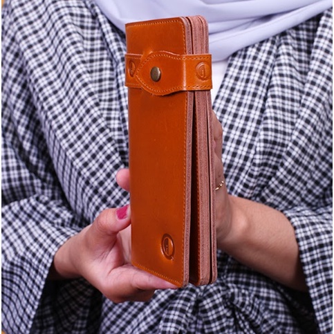 Dompet Kulit Wanita Dompet Panjang Kartu Pria Wanita Kickers KF00 Lipat Kulit Sapi Asli Original Dompet Panjang Pria Genuine Leather