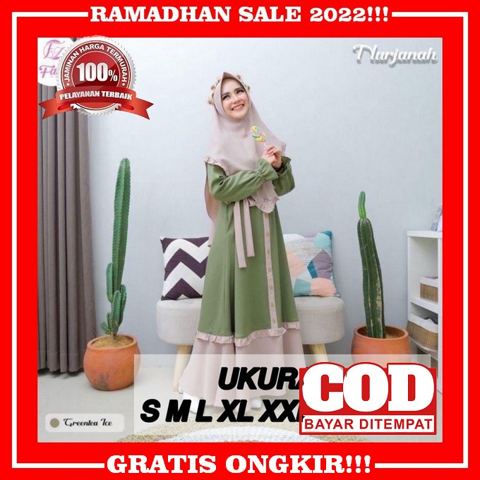 Ready Stock Gamis Nibras Terbaru 2021 Nb B48 Nbb 48 Gamis Nibras Kondangan Gamis Katun Jumbo Gamis L