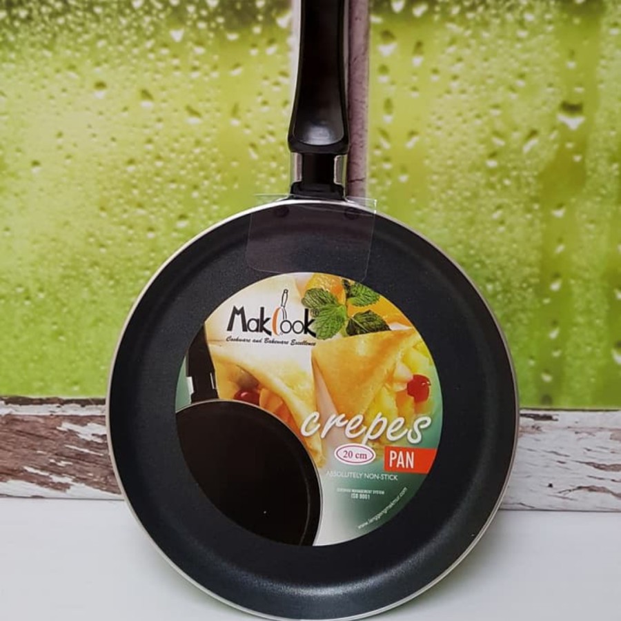 MakCOOK Crepes Pan / Frypan Datar Bahan Teflon