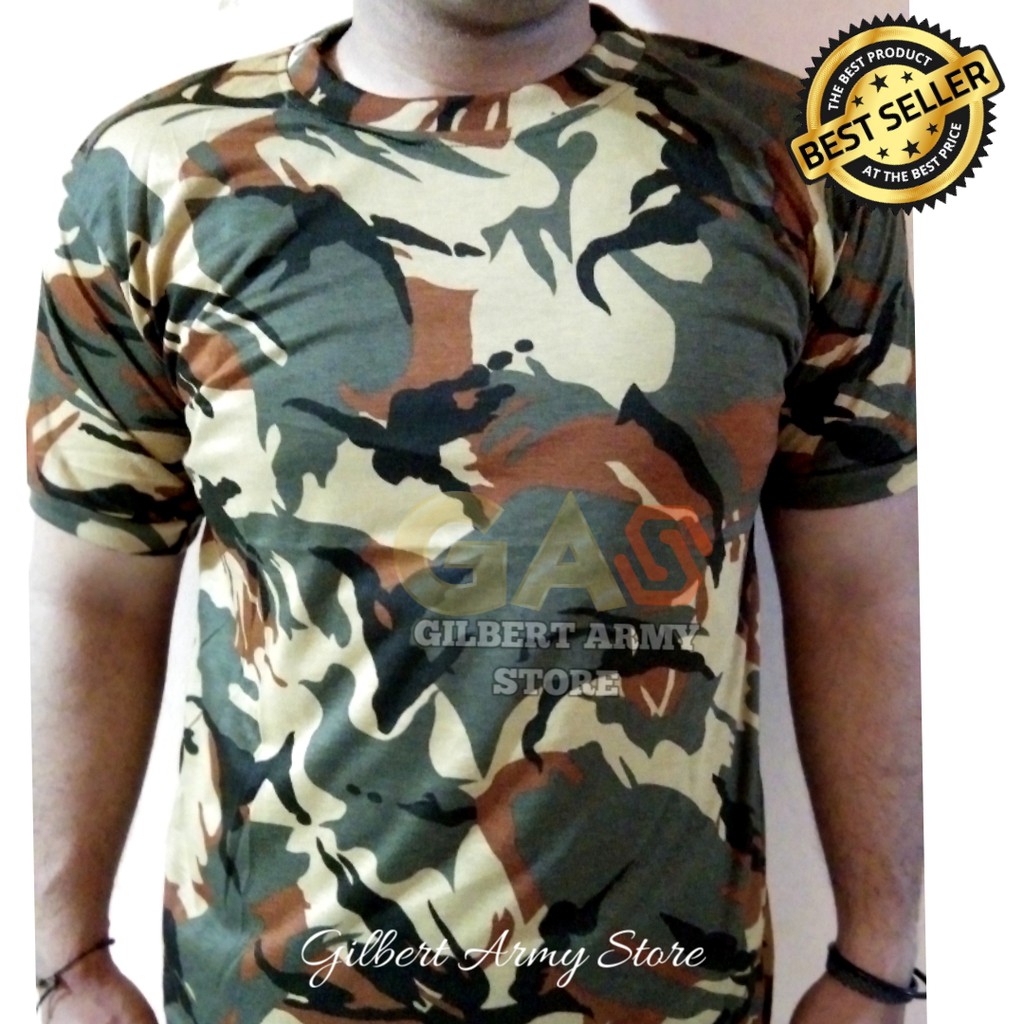 GILBERT ARMY STORE Kaos Loreng Libanon Tni  Kaos Lengan Pendek Pria Motif Army Militer Grosir Murah