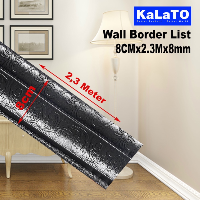 (KaLaTO) Wall Border List / Wallborder Foam 3D /Walpaper List Foam Stiker Dinding / List dinding 3D 2.3 Meter-List B87