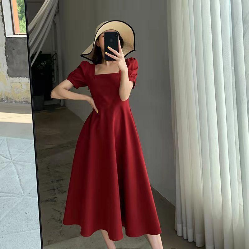 Korean midi dress / dress korea / viral korea