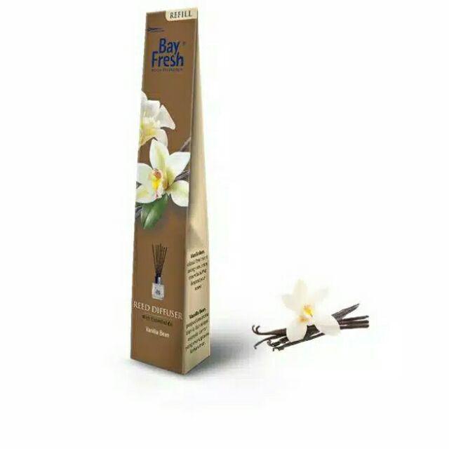 BAY FRESH REED DIFFUSER AIR FRESHENER AROMATHERAPY AROMA THERAPY PENGHARUM RUANGAN BAYFRESH-VANILLA BEAN REFILL