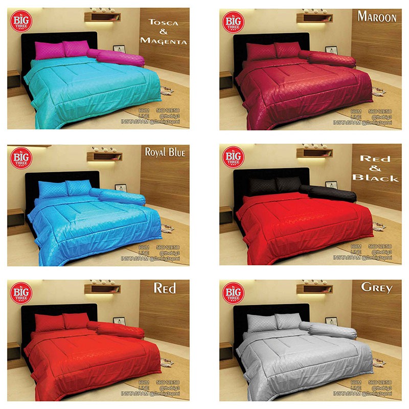 SPREI 120X200 POLOS warna Merah Maroon Abu Biru Hitam / Red Royal Blue Black - Single Size 120 - SP