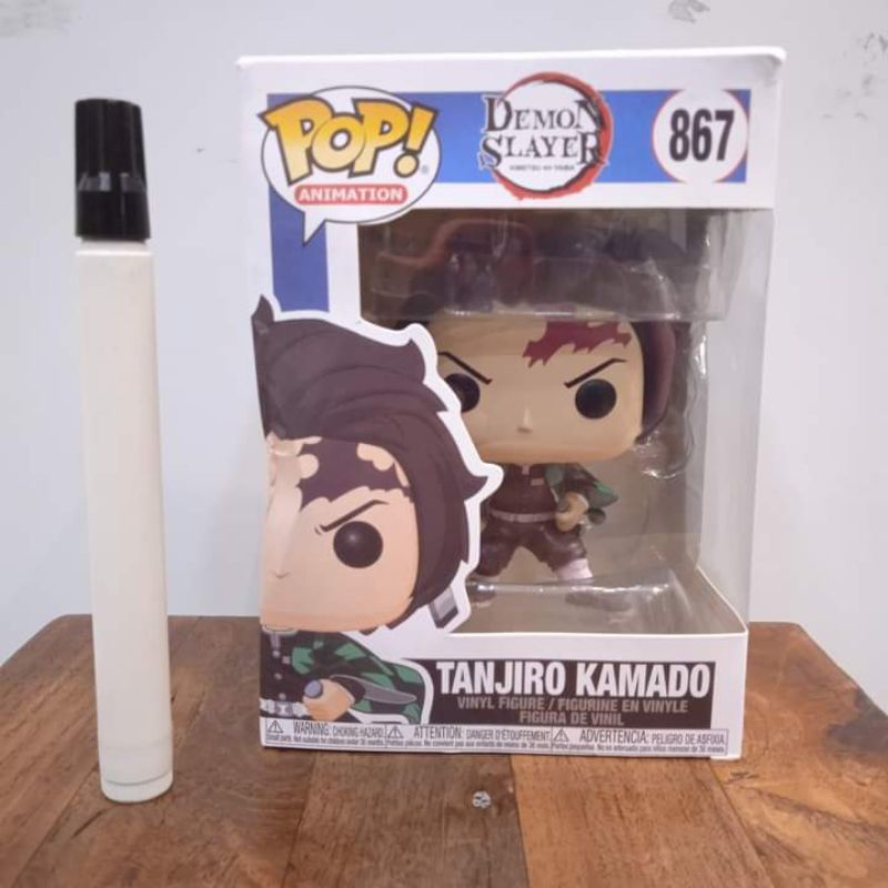 Mainan funko pop tanjiro demon slayer pop 867 Tinggi sekitar 4 inch pop action figureVinyl figureDet