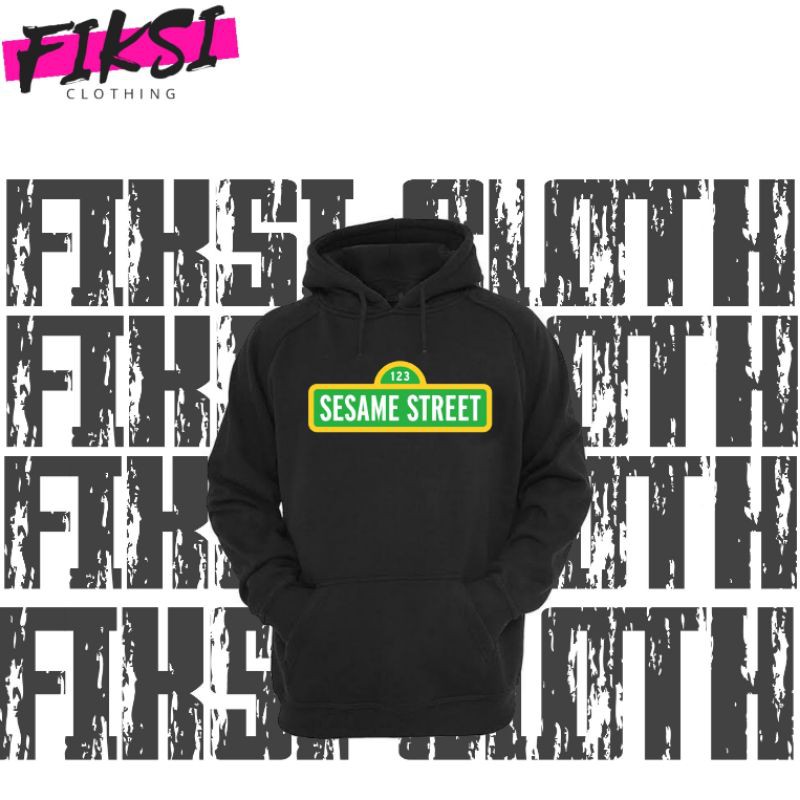 Jaket Swester Hoodie Keren Sesame Street Logo - Fiksi Clothing