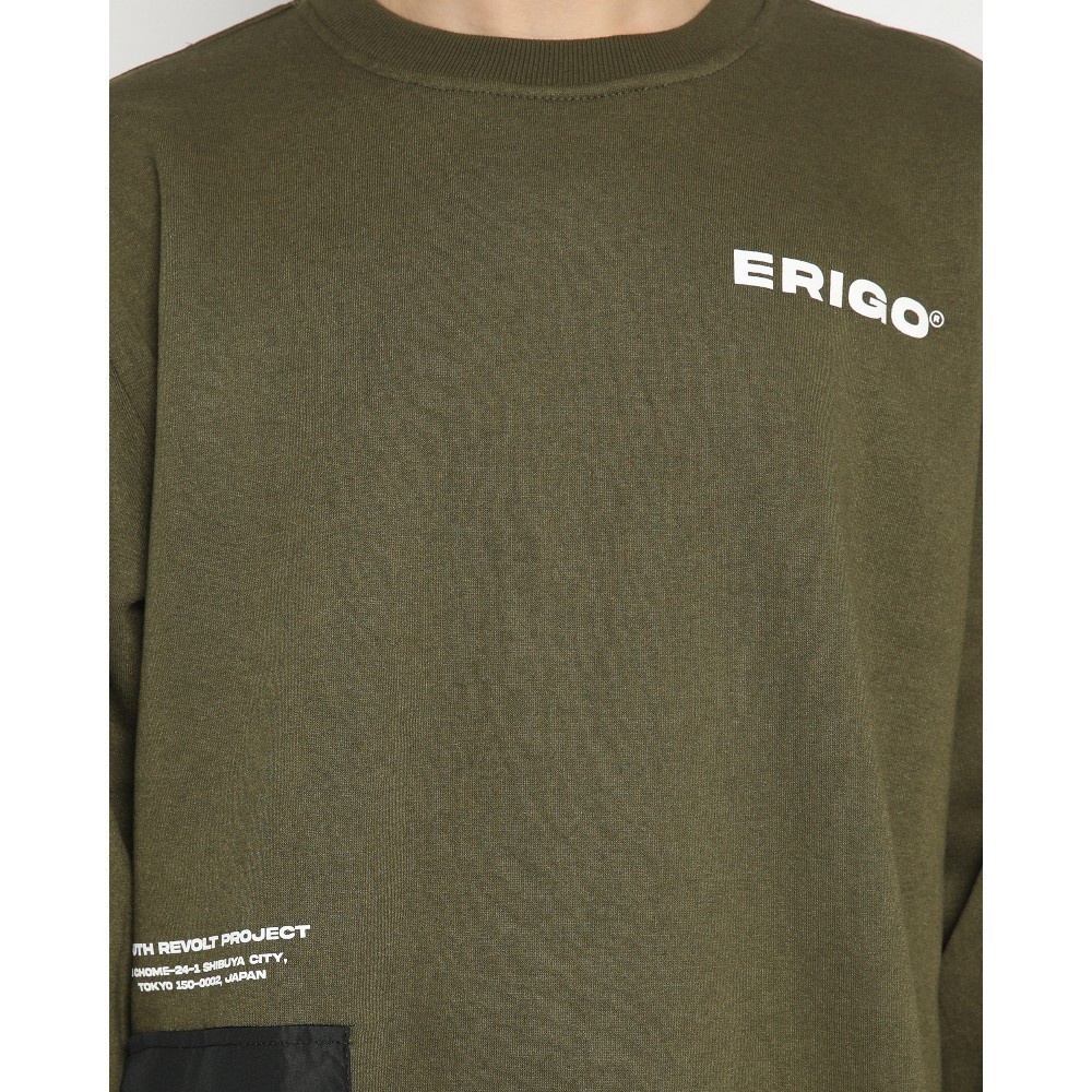 Erigo sweatshirt marun CN erigo sweater crewneck erigo marun terbaru dan terlaris premium sweater pria wanita sweatshirt erigo crewneck