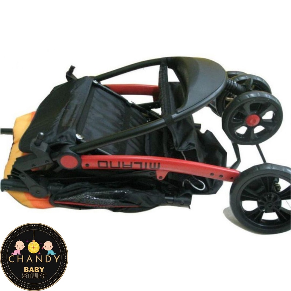 STROLLER BABY PLIKO MILANO PK 568 KERETA DORONG RODA TIGA