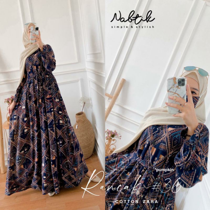 gamis motif RANCAK #36 ORI NABTIK