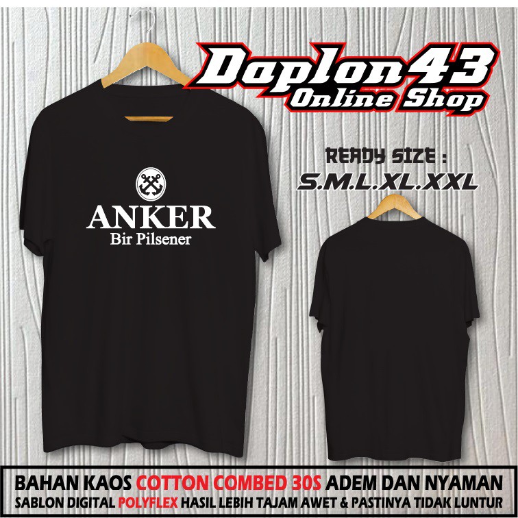 KAOS ANKER BIR PILSENER LOGO KAOS COTTON COMBED 30S daplon43 3