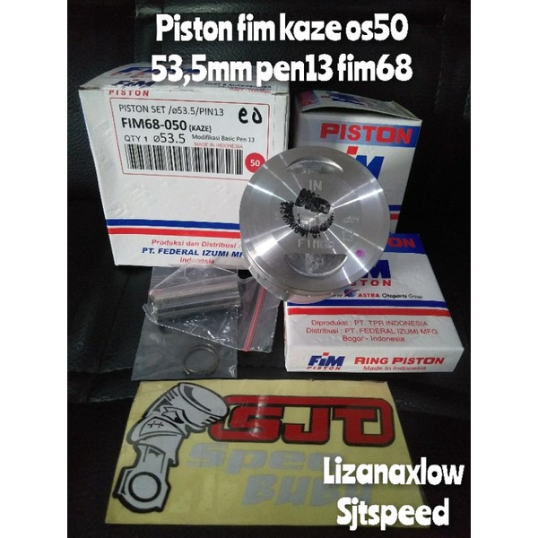 piston fim kaze os 50 diameter 53,5 pen13 fim68-1