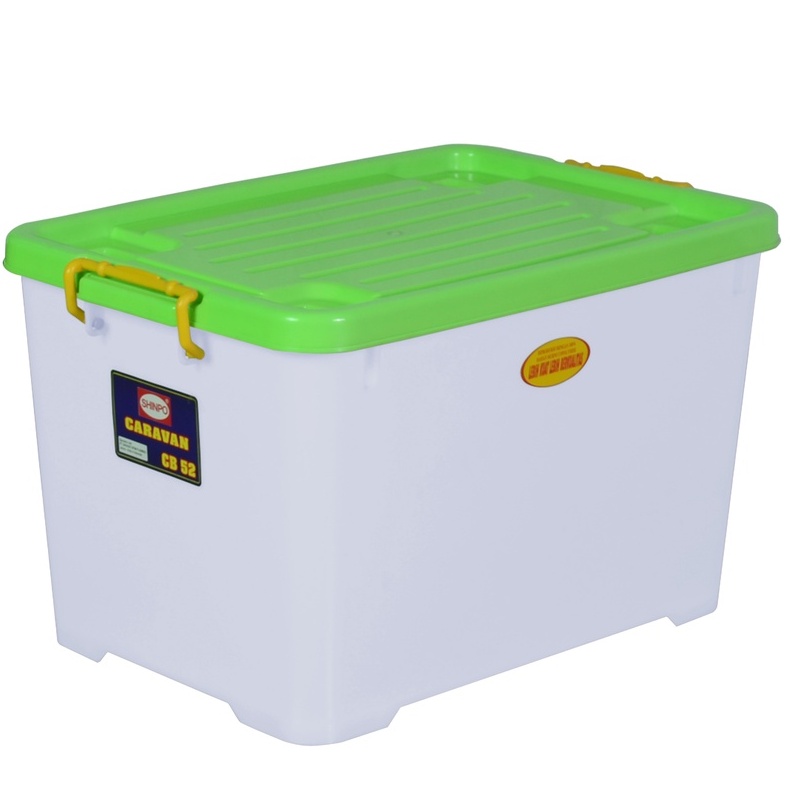 Container Box Plastik Jumbo Besar Multifungsi Ukuran 50 Liter [2 JAM SAMPAI]  SHINPO CB 52 SIP 142 Warna Random PENGIRIMAN Khusus Instan